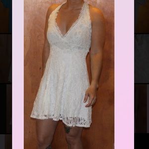 Urban Outfitters ivory lace dress size xs NWT
